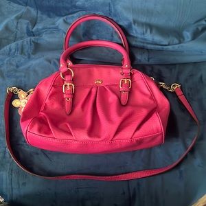 Women’s beautiful juicy couture purse flowered emblem like new perfect condition